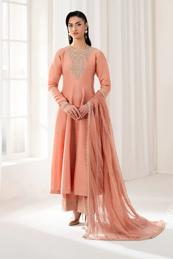 Baroque | Luxury Pret 25 | EMBROIDERED CHIFFON PR-1099 - Aqsa Fabrics