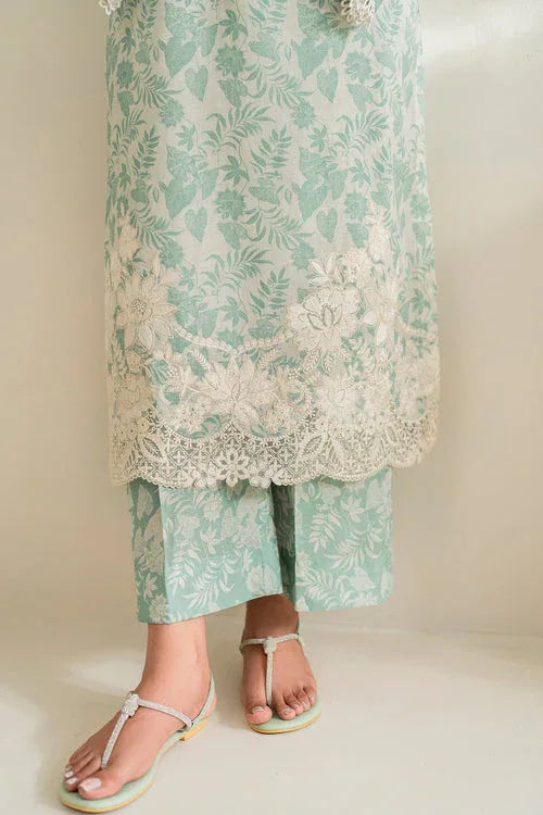 Baroque | Luxury Pret 24 | LAWN UF-677 - Aqsa Fabrics