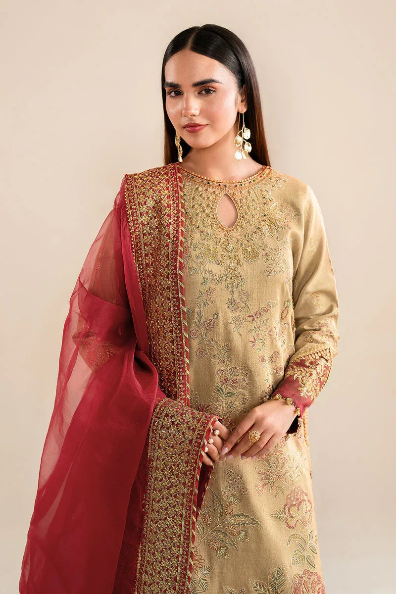 Baroque | Formal Collection | SILK UF-619 - Aqsa Fabrics