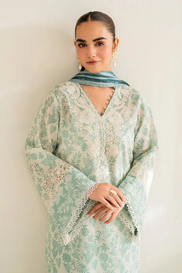 Baroque | Luxury Pret 24 | LAWN UF-677 - Aqsa Fabrics