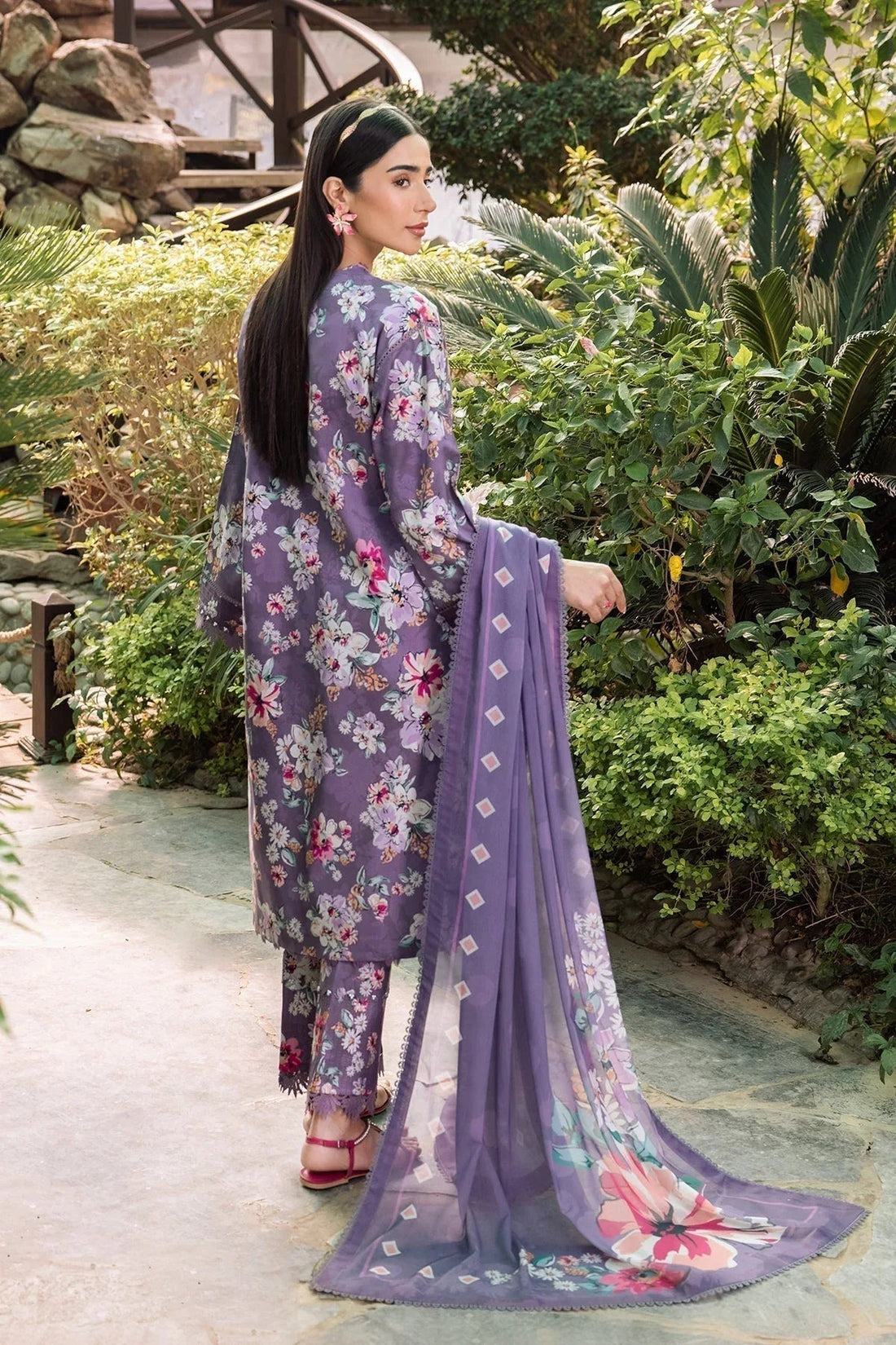 Alizeh | Sheen Lawn Prints 24 | INDIGO - Aqsa Fabrics