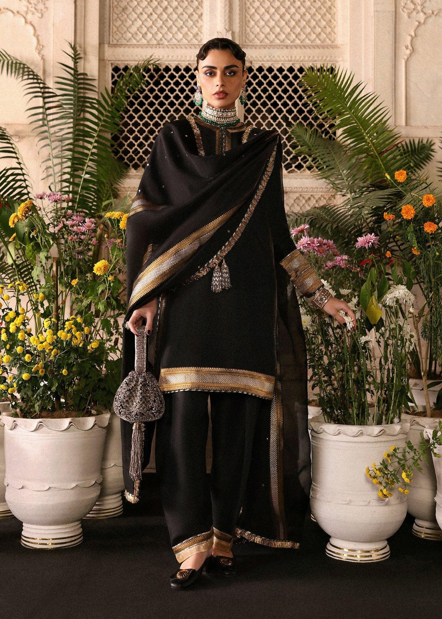 Hussain Rehar | Luxury Pret AW 25 | Noctira - Aqsa Fabrics