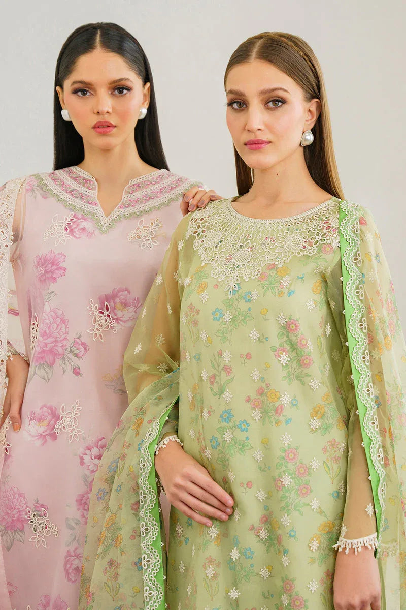 Baroque | Formal Collection | ORGANZA UF-521 - Aqsa Fabrics