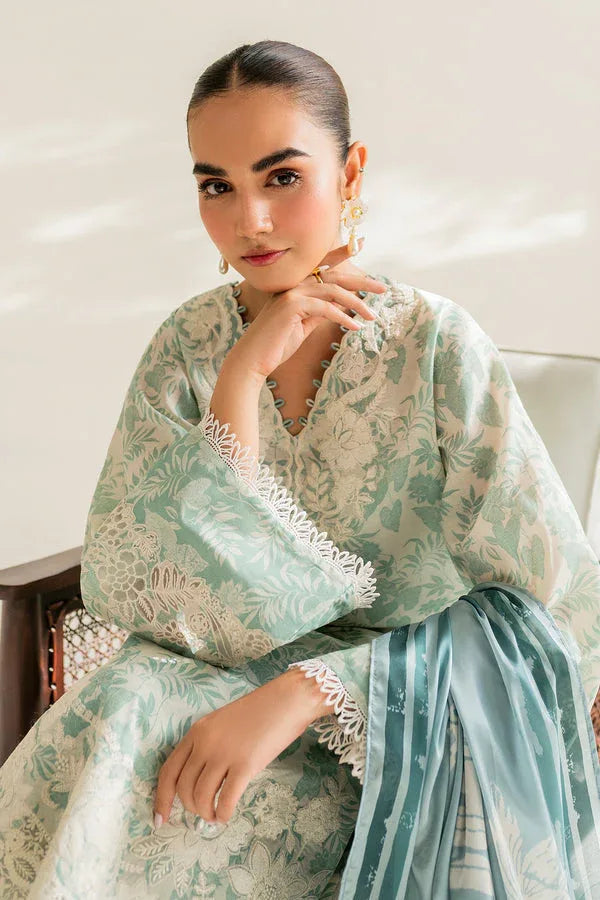 Baroque | Luxury Pret 24 | LAWN UF-677 - Aqsa Fabrics