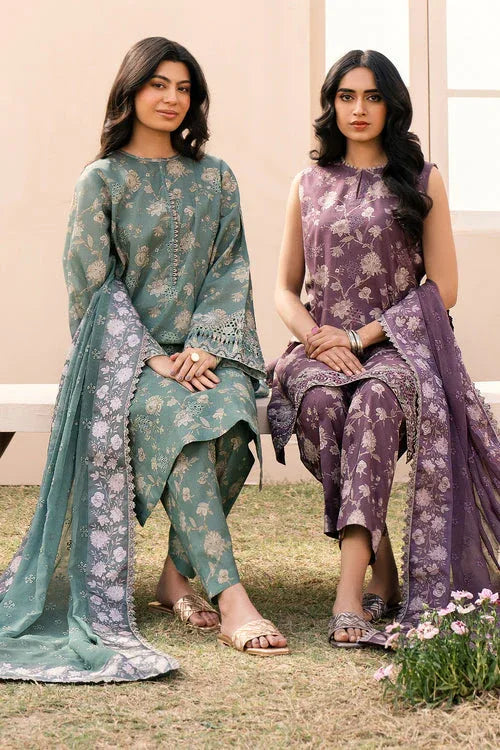 Baroque | Luxury Pret 24 | LAWN UF-598 - Aqsa Fabrics