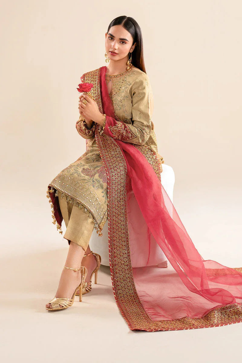 Baroque | Formal Collection | SILK UF-619 - Aqsa Fabrics