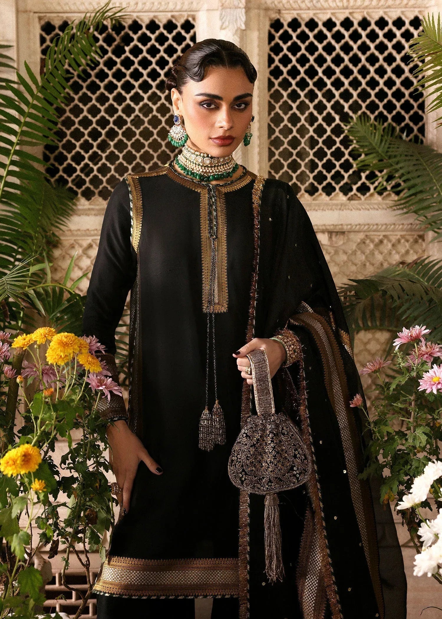 Hussain Rehar | Luxury Pret AW 25 | Noctira - Aqsa Fabrics