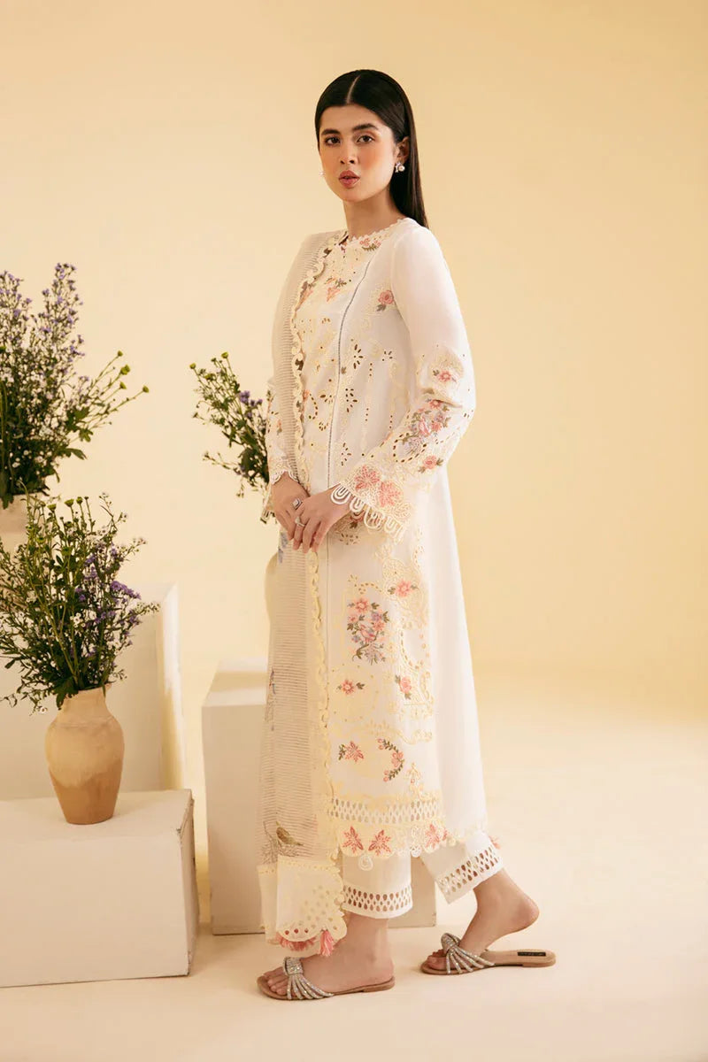 Qalamkar | Qlinekari Luxury Lawn | SQ-01 SARV - Aqsa Fabrics