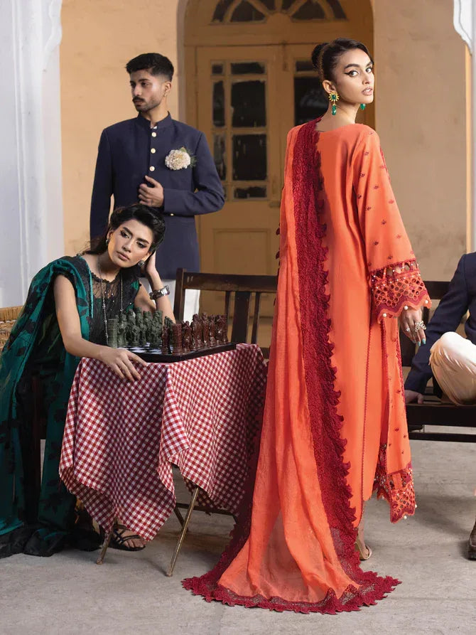 Faiza Faisal | Maya Luxury Lawn | Paula - Aqsa Fabrics