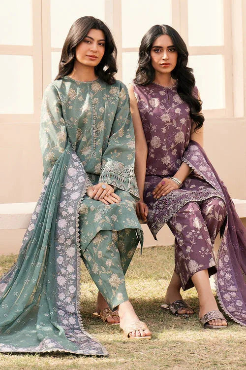 Baroque | Luxury Pret 24 | LAWN UF-599 - Aqsa Fabrics