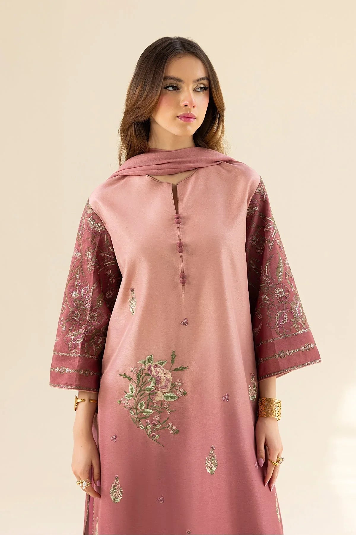 Erum Khan | Lillia Summer Edit | Vintage Rose - Aqsa Fabrics