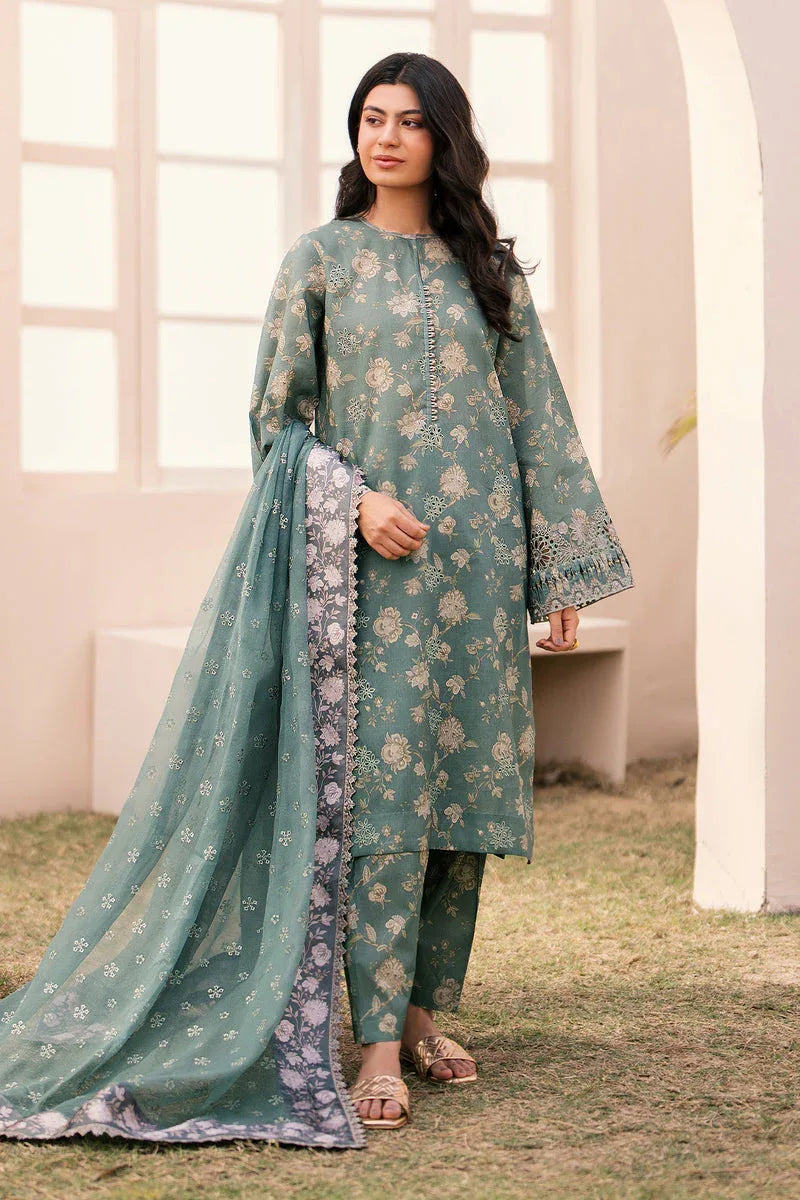 Baroque | Luxury Pret 24 | LAWN UF-599 - Aqsa Fabrics