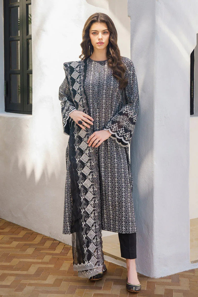 Baroque | Luxury Pret 24 | LAWN UF-573 - Aqsa Fabrics