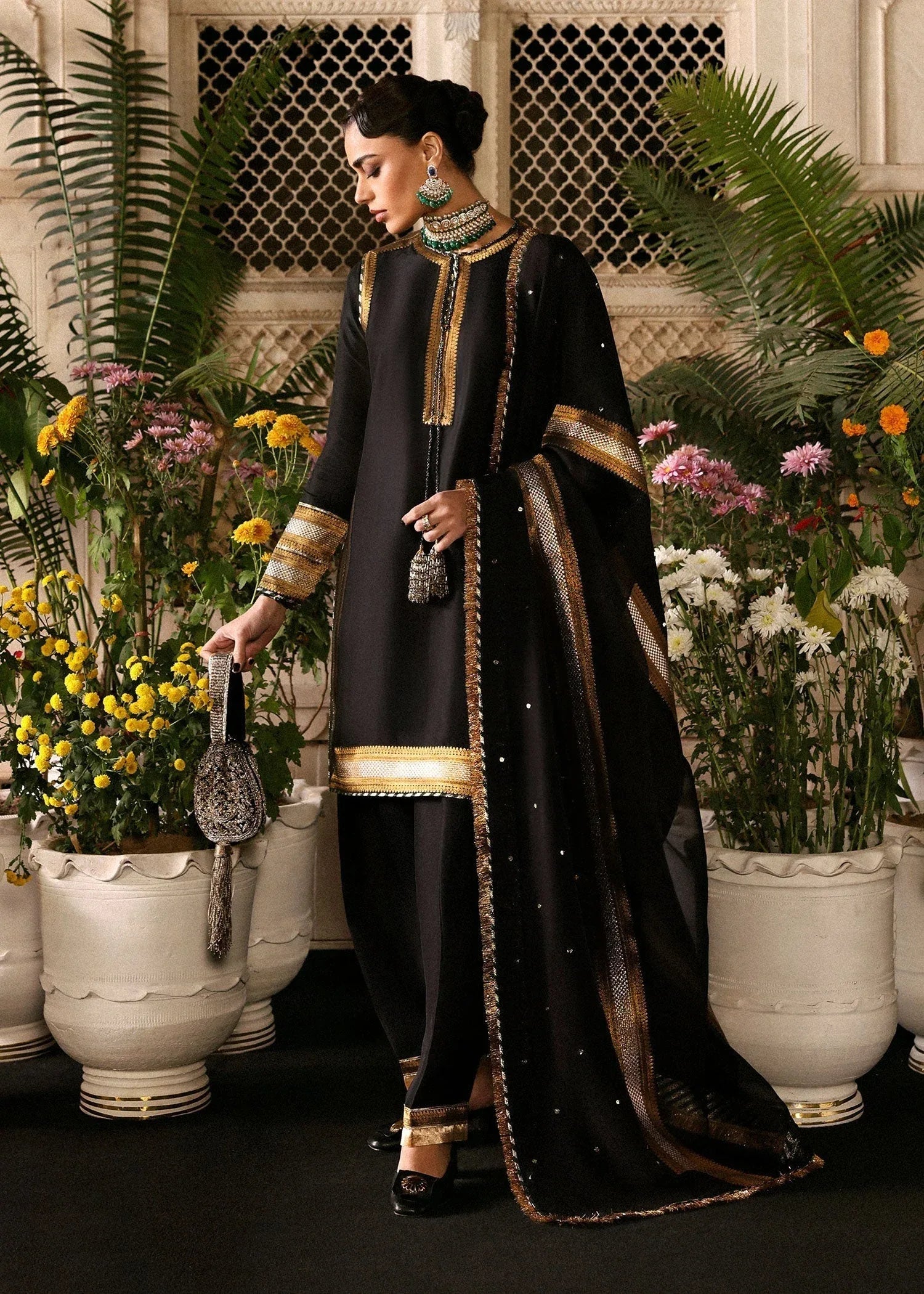 Hussain Rehar | Luxury Pret AW 25 | Noctira - Aqsa Fabrics