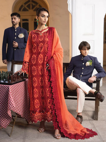 Faiza Faisal | Maya Luxury Lawn | Paula - Aqsa Fabrics