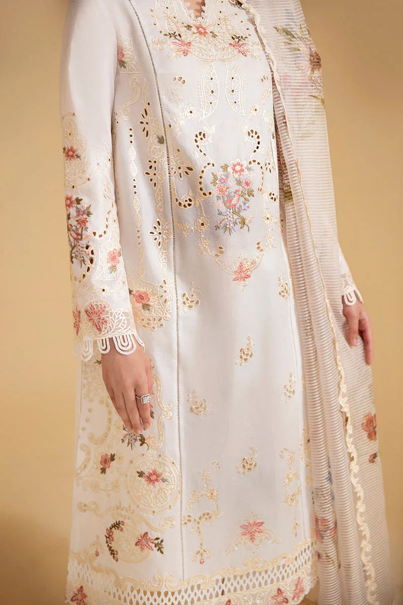 Qalamkar | Qlinekari Luxury Lawn | SQ-01 SARV - Aqsa Fabrics