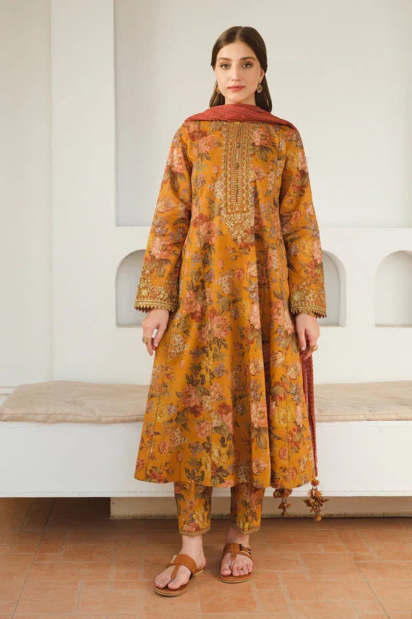 Baroque | Luxury Pret 24 | LAWN UF-653 - Aqsa Fabrics
