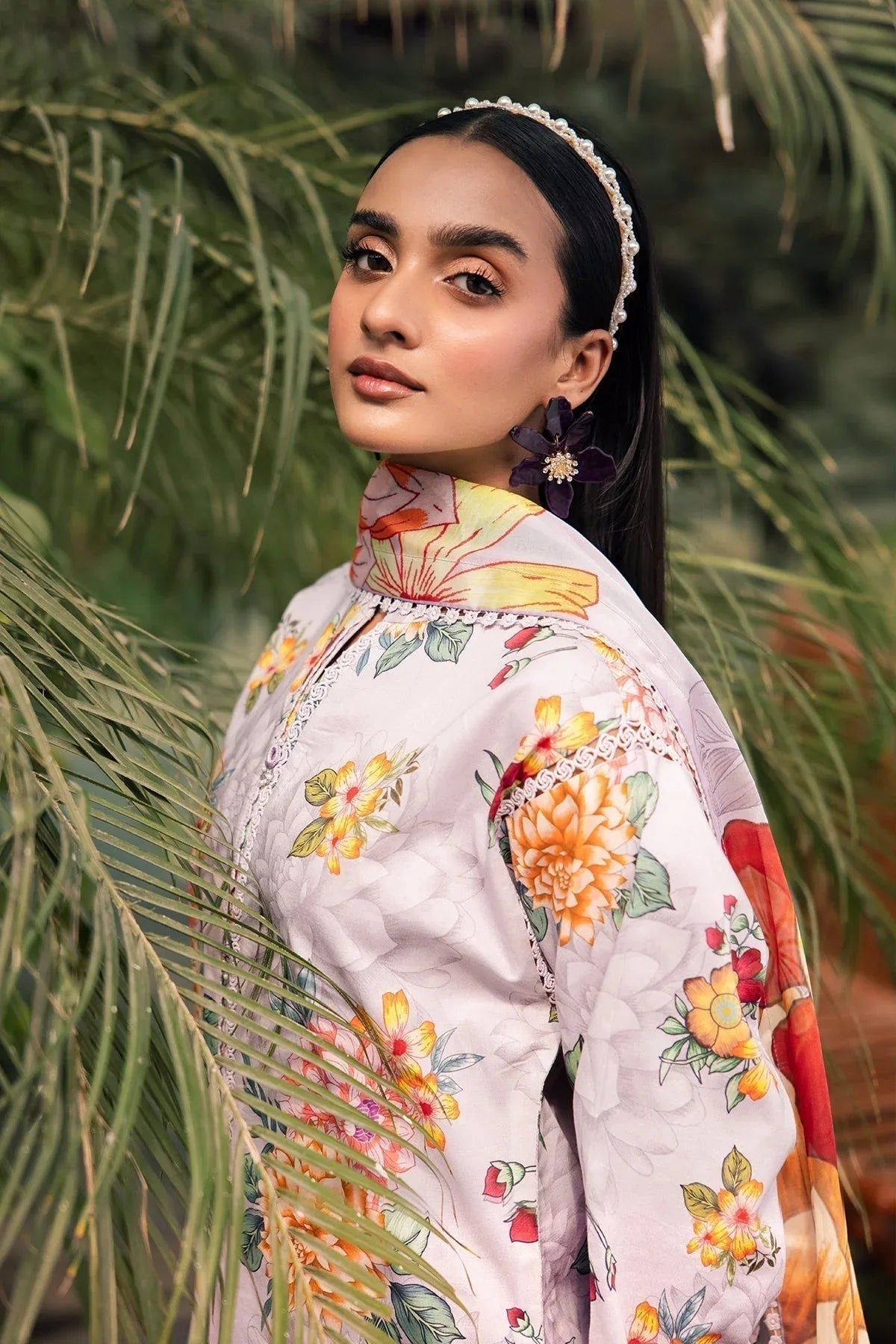 Alizeh | Sheen Lawn Prints 24 | FIONA - Aqsa Fabrics