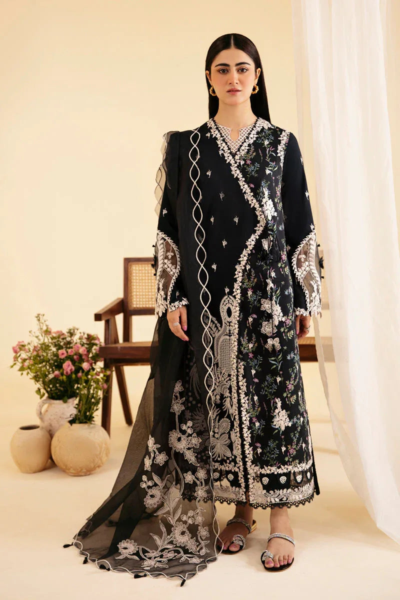 Qalamkar | Qlinekari Luxury Lawn | SQ-03 MARWA - Aqsa Fabrics