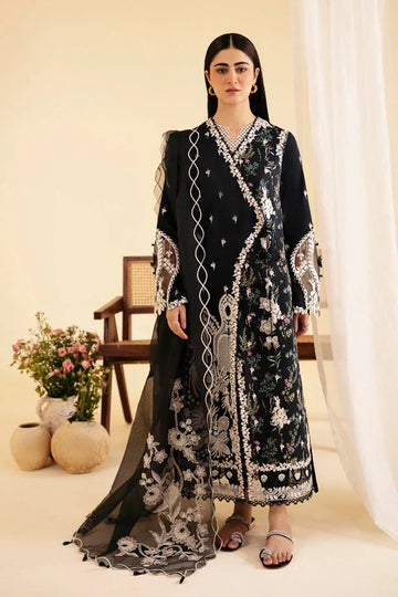 Qalamkar | Qlinekari Luxury Lawn | SQ-03 MARWA - Aqsa Fabrics