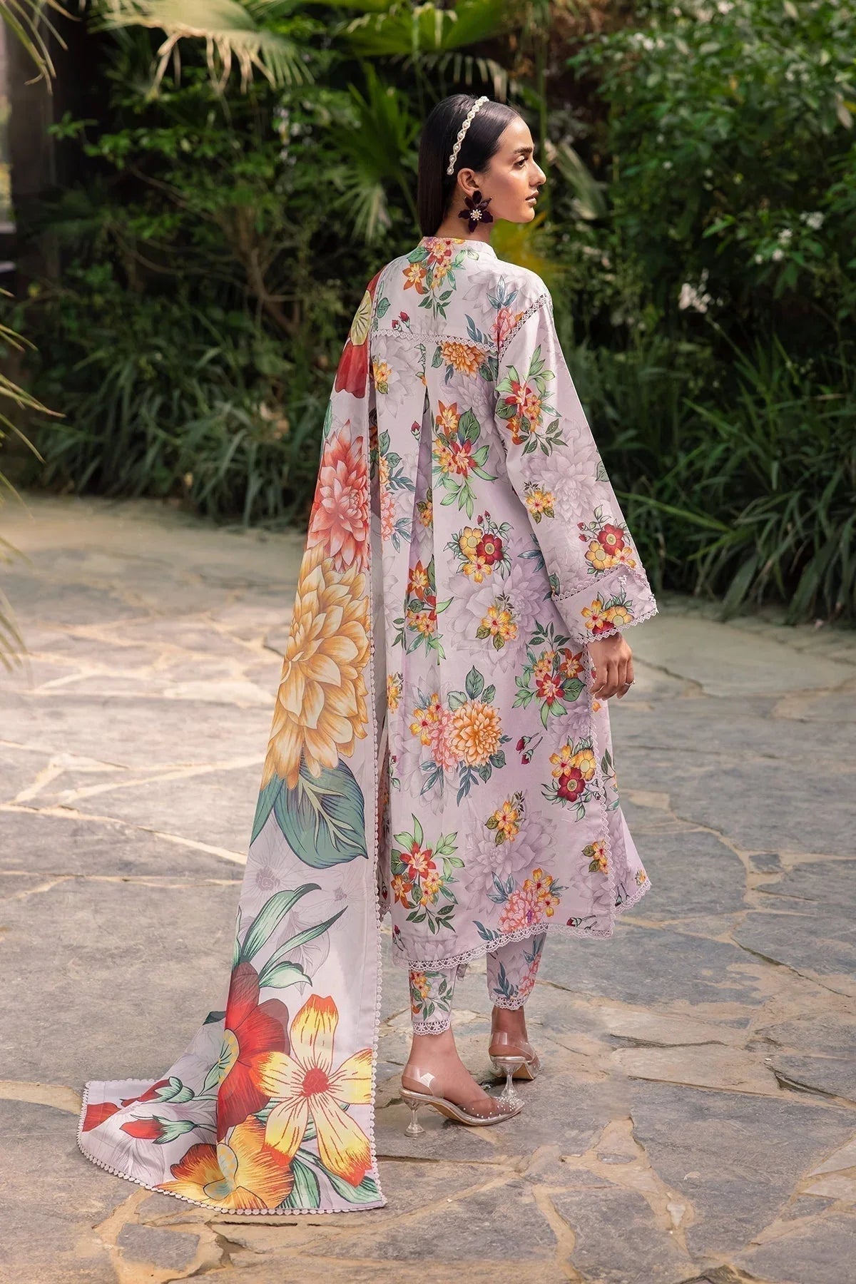 Alizeh | Sheen Lawn Prints 24 | FIONA - Aqsa Fabrics