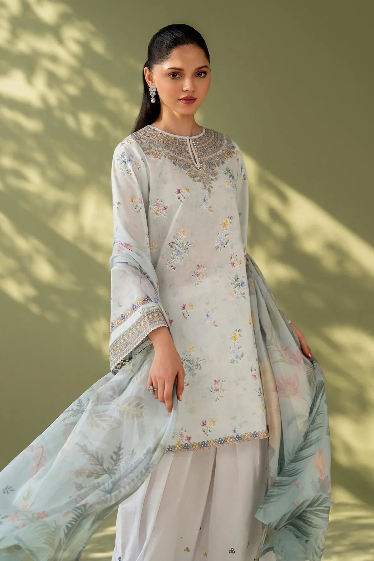 Baroque | Eid Printique | EMBROIDERED PRINTED LAWN UF-4170 - Aqsa Fabrics