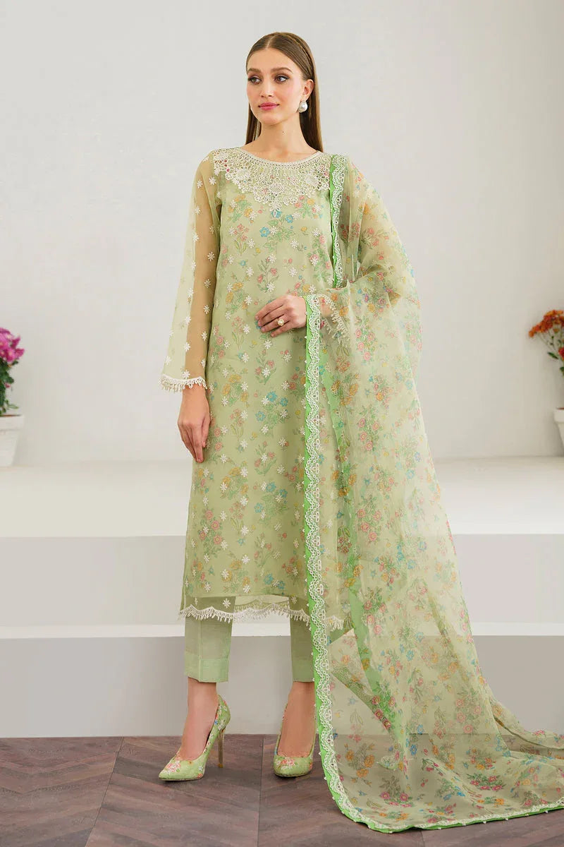 Baroque | Formal Collection | ORGANZA UF-521 - Aqsa Fabrics