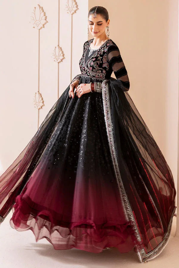 Jazmin | Chandni Velvet Formals 25 | Embroidered Velvet Formal CVF D-10 - Aqsa Fabrics