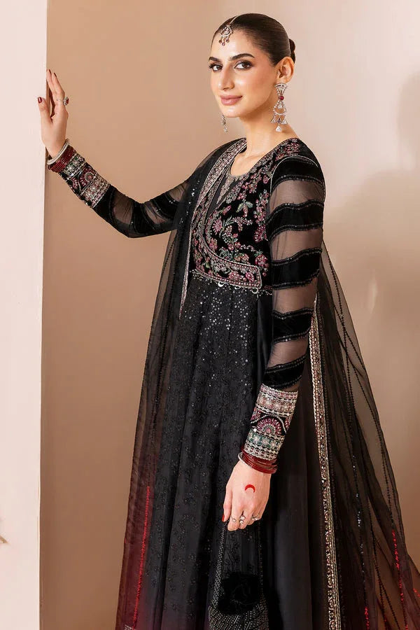 Jazmin | Chandni Velvet Formals 25 | Embroidered Velvet Formal CVF D-10 - Aqsa Fabrics