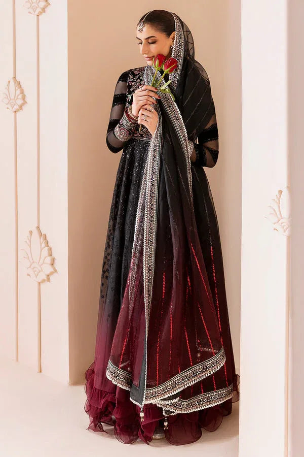 Jazmin | Chandni Velvet Formals 25 | Embroidered Velvet Formal CVF D-10 - Aqsa Fabrics