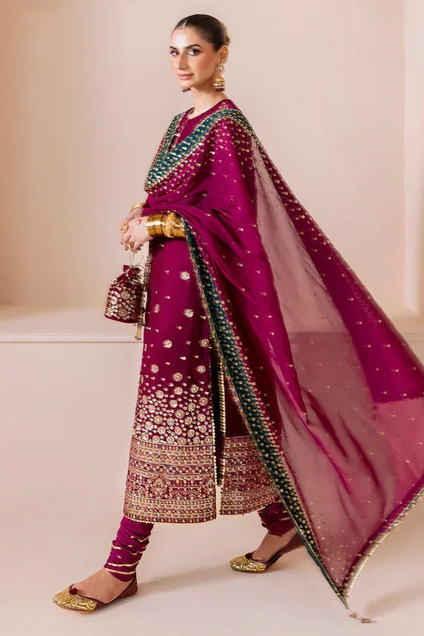 Jazmin | Chandni Velvet Formals 25 | Embroidered Velvet Formal CVF D-02 - Aqsa Fabrics