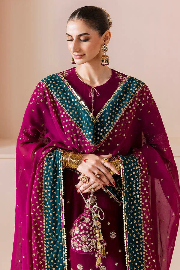 Jazmin | Chandni Velvet Formals 25 | Embroidered Velvet Formal CVF D-02 - Aqsa Fabrics