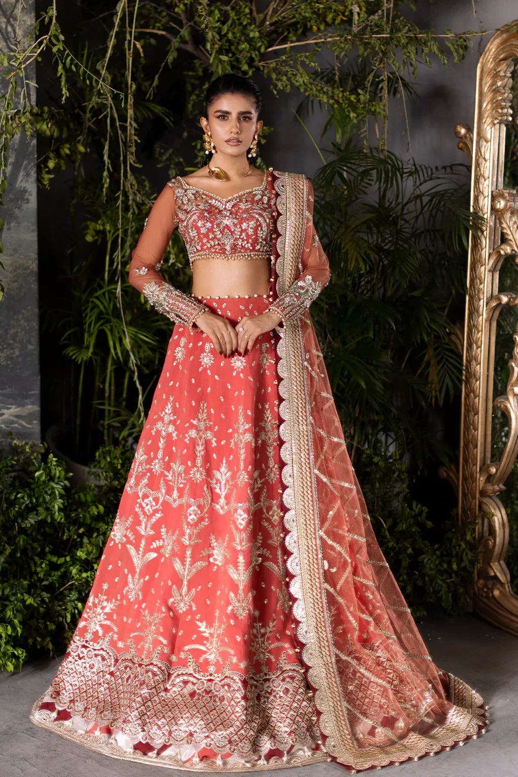 Saad Shaikh | Flurie Vol 3 | Ember Rose - Aqsa Fabrics