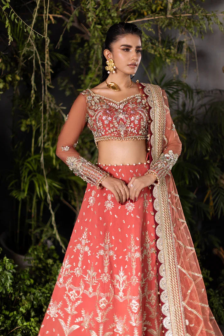 Saad Shaikh | Flurie Formals | Ember Rose - Aqsa Fabrics