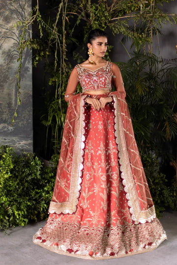 Saad Shaikh | Flurie Formals | Ember Rose - Aqsa Fabrics