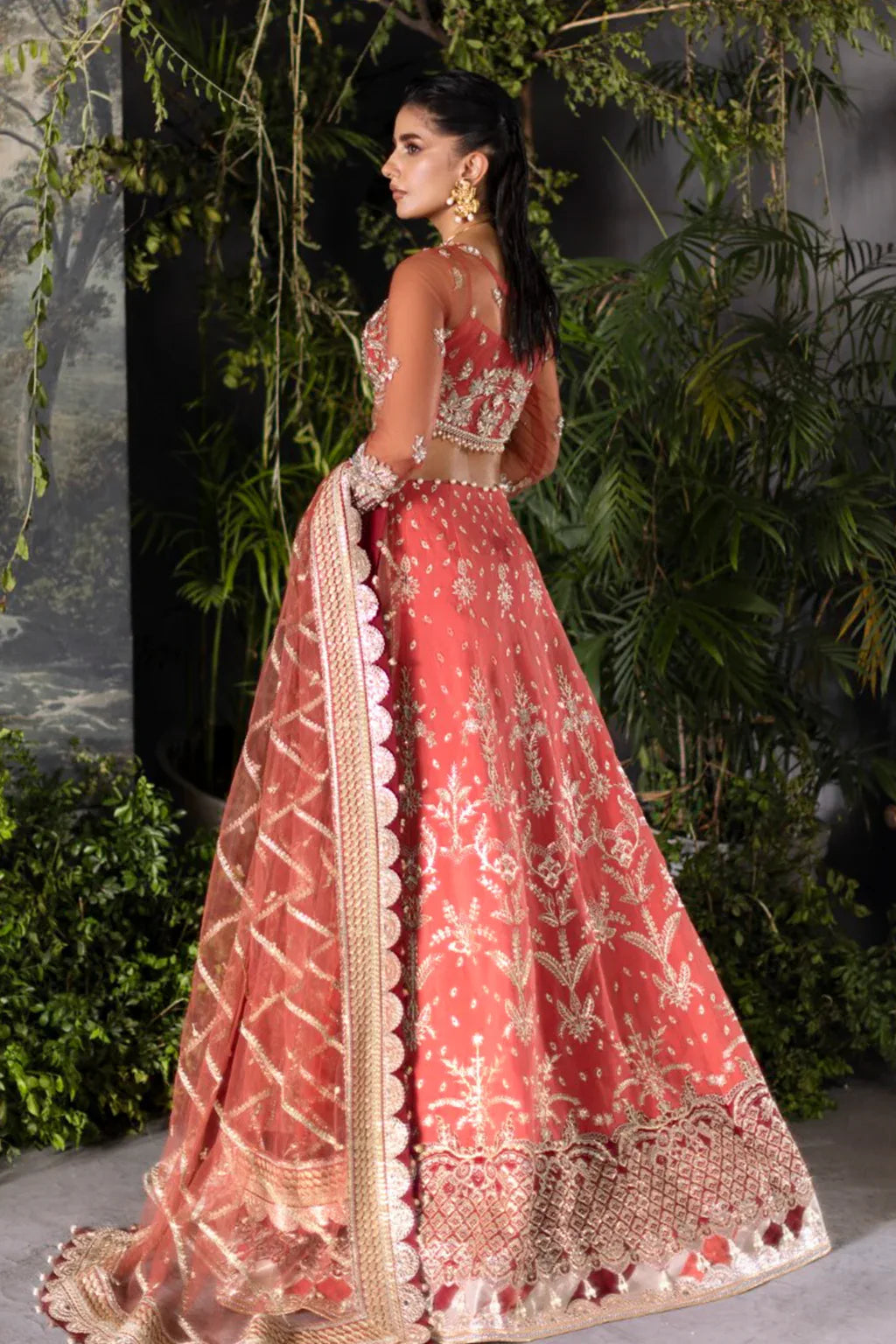Saad Shaikh | Flurie Vol 3 | Ember Rose - Aqsa Fabrics