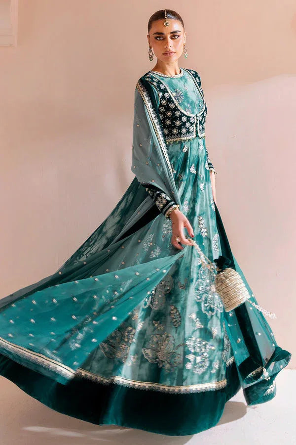 Jazmin | Chandni Velvet Formals 25 | Embroidered Velvet Formal CVF D-06 - Aqsa Fabrics