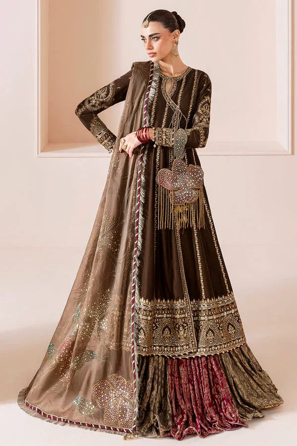 Jazmin | Chandni Velvet Formals 25 | Embroidered Velvet Formal CVF D-04 - Aqsa Fabrics