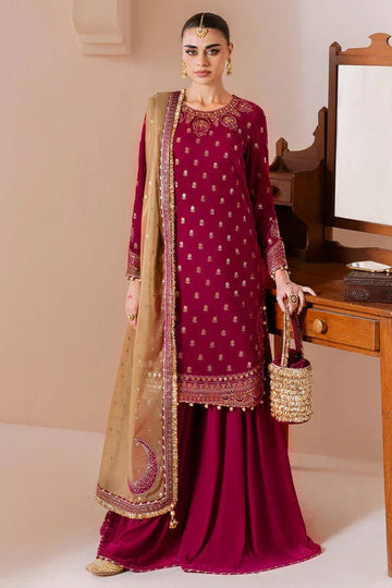 Jazmin | Chandni Velvet Formals 25 | Embroidered Velvet Formal CVF D-11 - Aqsa Fabrics
