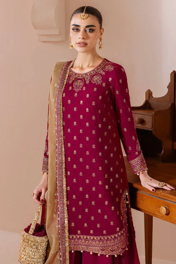 Jazmin | Chandni Velvet Formals 25 | Embroidered Velvet Formal CVF D-11 - Aqsa Fabrics
