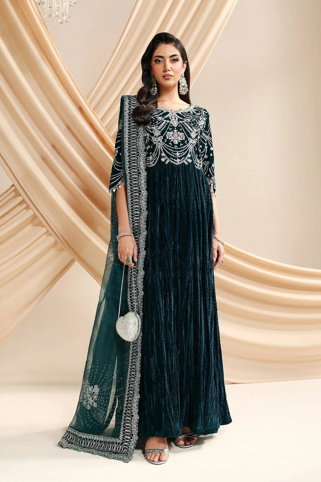 Alizeh | Lamour 25 | AF-VLT-2214-Mystique - Aqsa Fabrics
