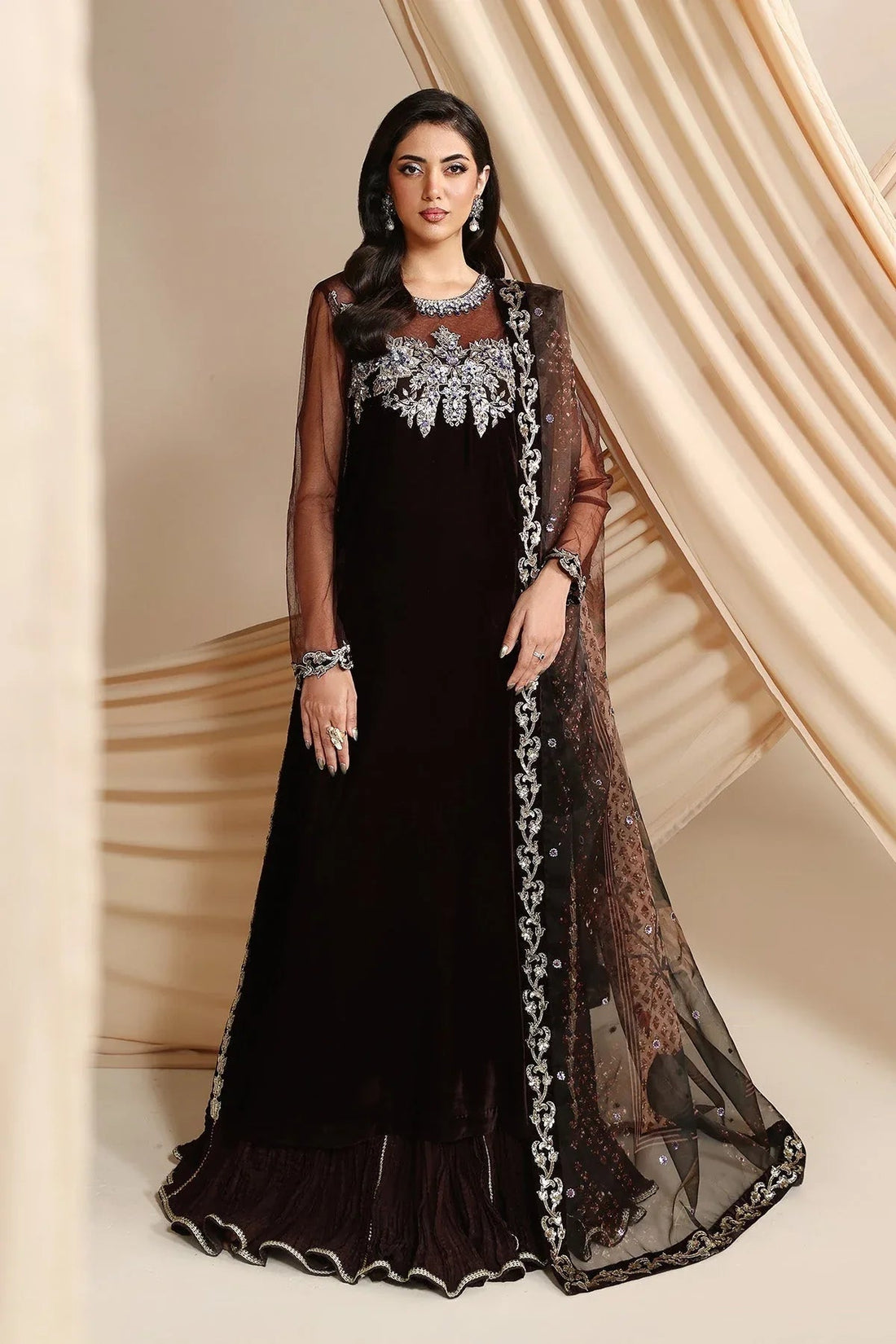 Alizeh | Lamour 25 | AF-VLT-2211-Aries - Aqsa Fabrics