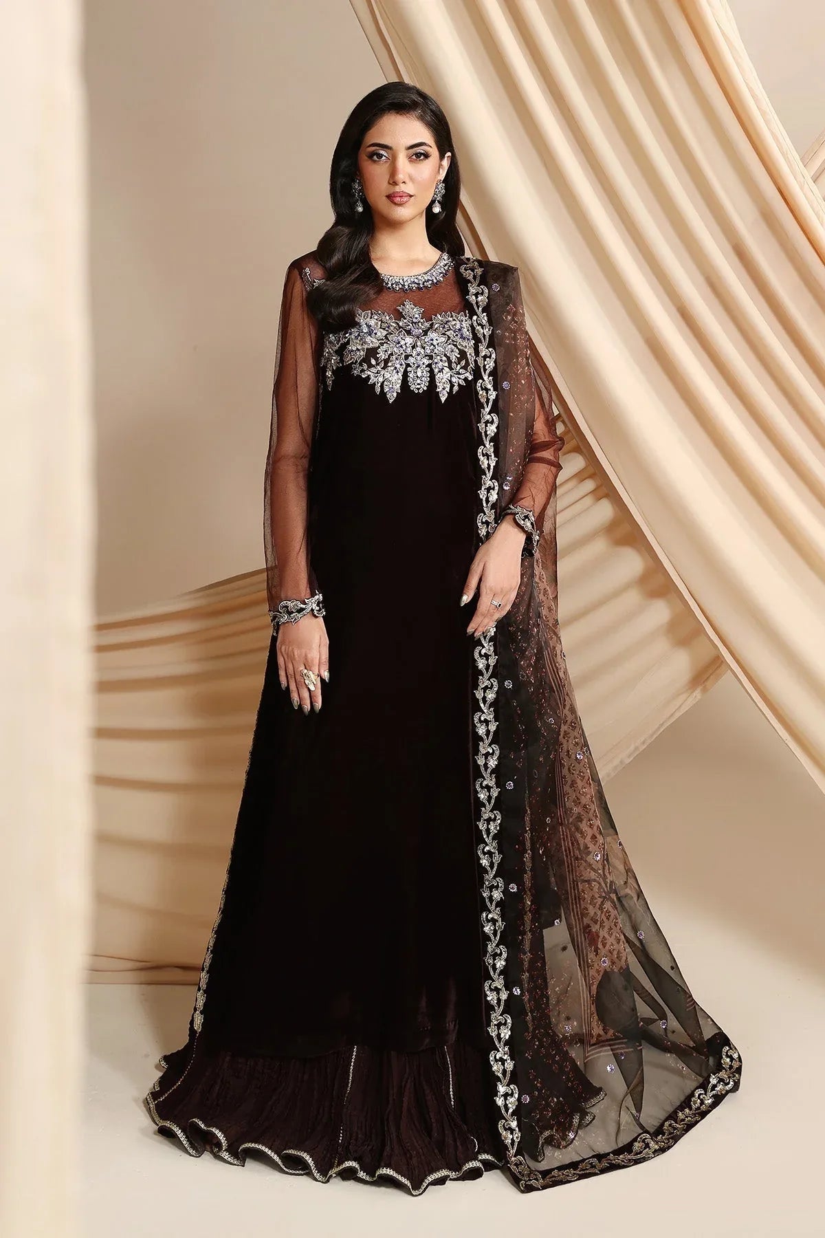 Alizeh | Lamour 25 | AF-VLT-2211-Aries - Aqsa Fabrics