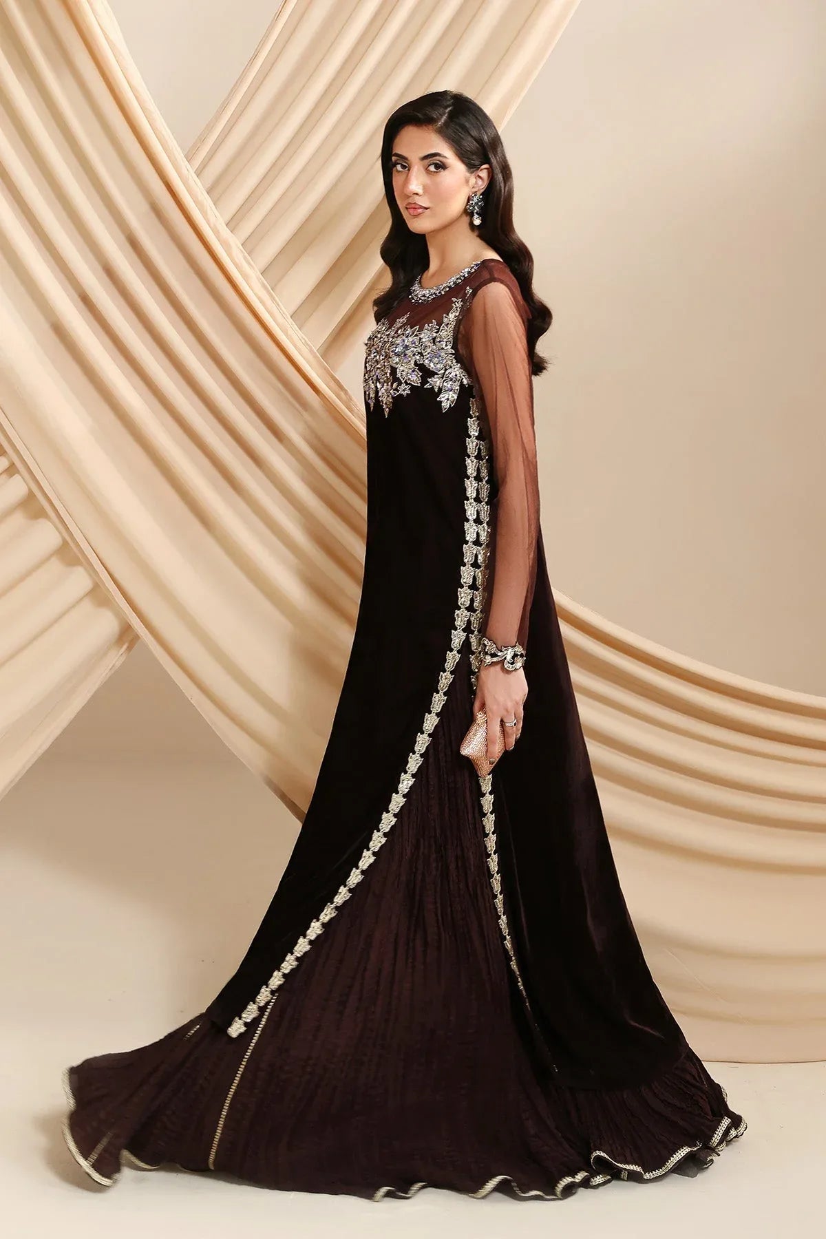 Alizeh | Lamour 25 | AF-VLT-2211-Aries - Aqsa Fabrics