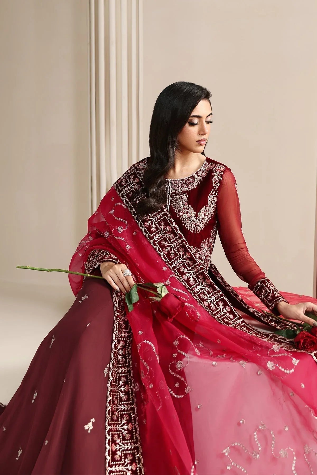 Alizeh | Lamour 25 | AF-VLT-2209-Cherie - Aqsa Fabrics