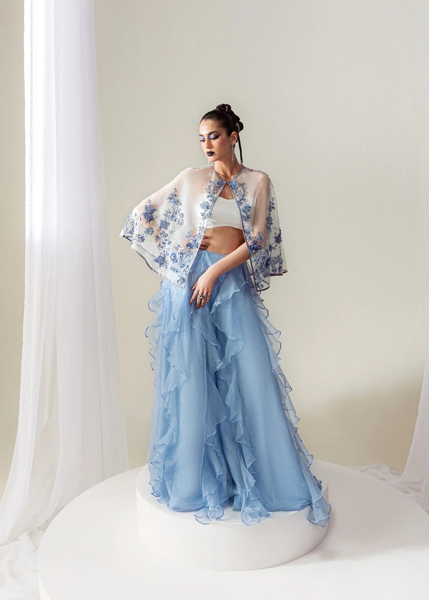 Mahum Asad | The Sirens | Sky Whispers - Aqsa Fabrics