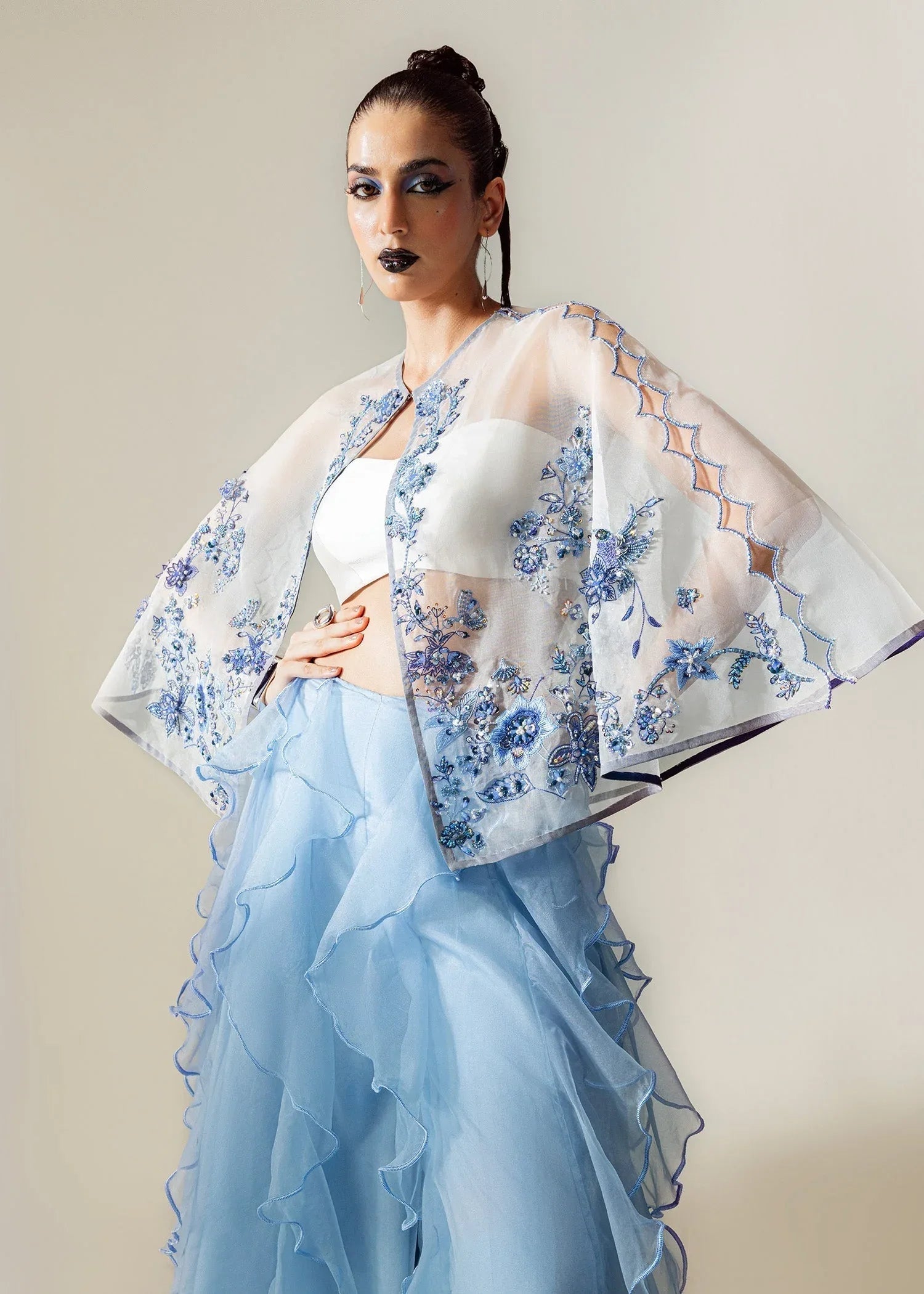 Mahum Asad | The Sirens | Sky Whispers - Aqsa Fabrics