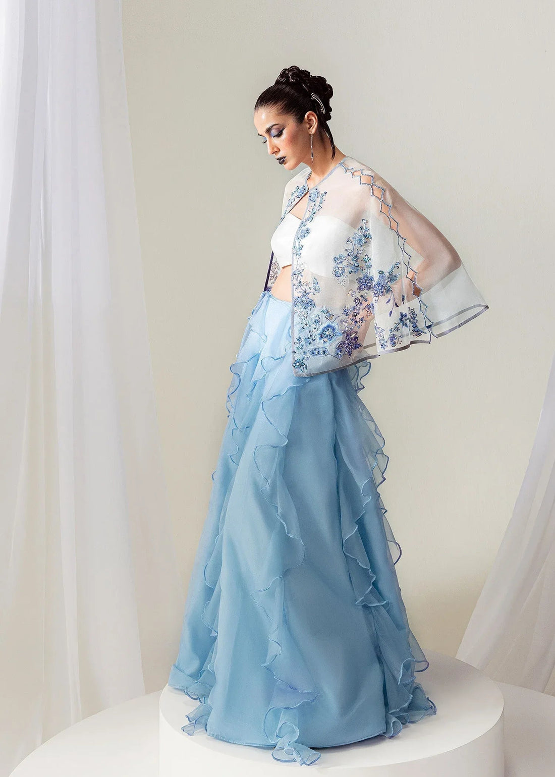 Mahum Asad | The Sirens | Sky Whispers - Aqsa Fabrics
