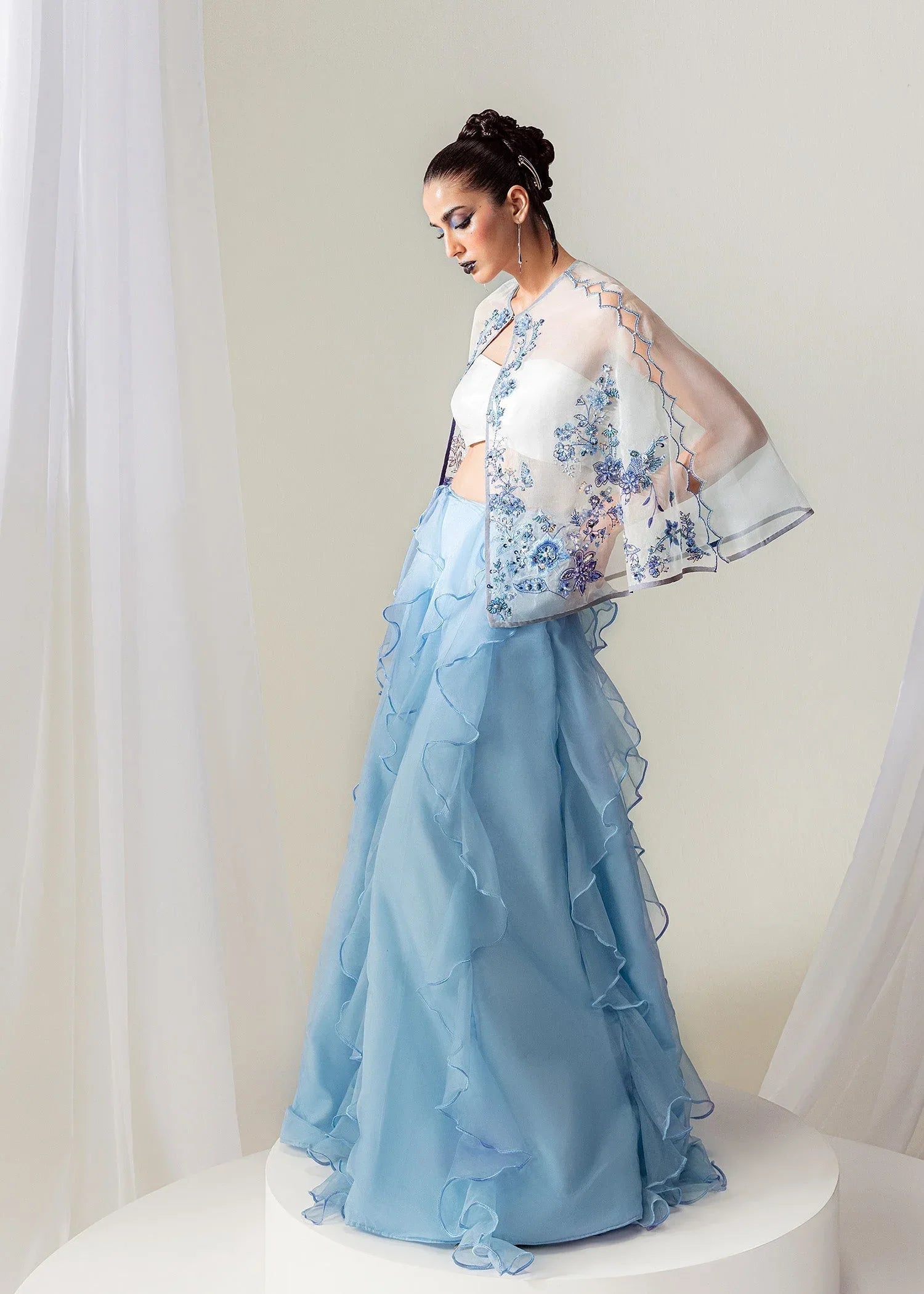 Mahum Asad | The Sirens | Sky Whispers - Aqsa Fabrics