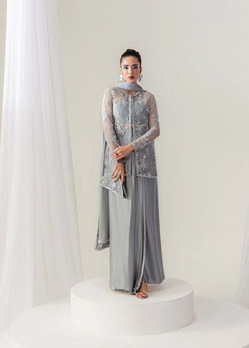 Mahum Asad | The Sirens | Moonlit - Aqsa Fabrics